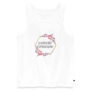Nephrologin Ärztin Doktorin Beruf Geschenk - Männer Premium Bio Tank Top - Weiß - Vorne - AI Model Male 178 light (178cm)