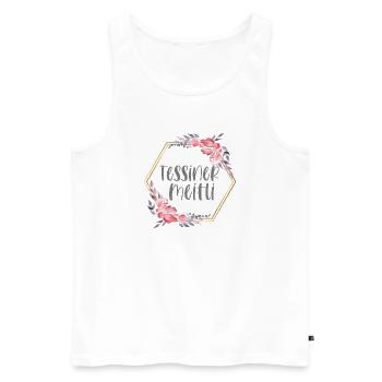 Schweiz Tessin Mädchen Heimat Geschenk - Männer Premium Bio Tank Top - Weiß - Vorne - Michal (187cm)