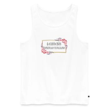 Gastroenterologin Ärztin Doktorin Beruf Geschenk - Männer Premium Bio Tank Top - Weiß - Vorne - AI Model Male 178 light (178cm)