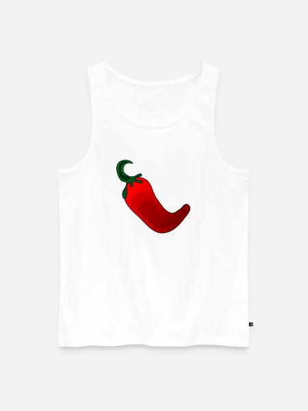 Peperoni Gewürzpaprika - Kochen - Männer Premium Bio Tank Top - Weiß