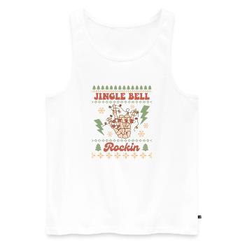 Pull de Noël moche - Débardeur bio Premium Homme - blanc - Devant - AI Model Male 178 light (178cm)