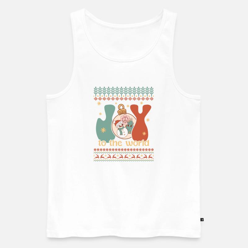 Hässlicher Weihnachtspullover - Männer Premium Bio Tank Top - Weiß