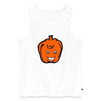 Paprika - Men's Premium Organic Tank Top - white - Front - Michal (187cm)