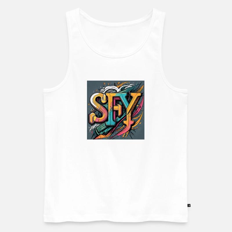 SFY - Männer Premium Bio Tank Top - Weiß