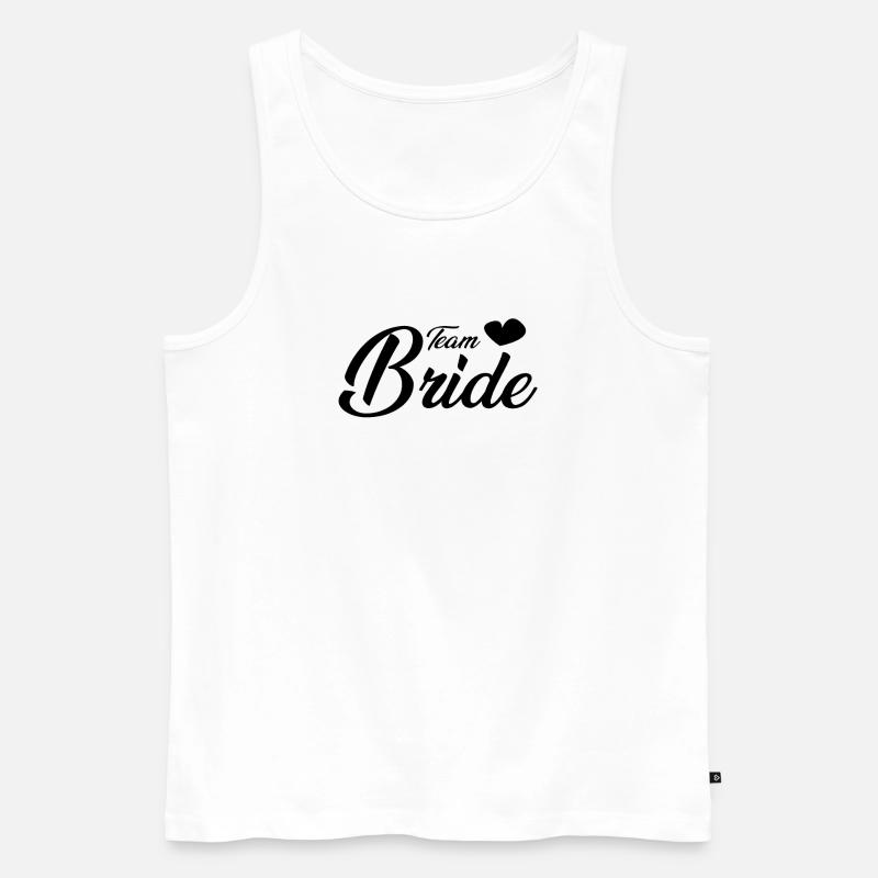 Team Bride - Männer Premium Bio Tank Top - Weiß