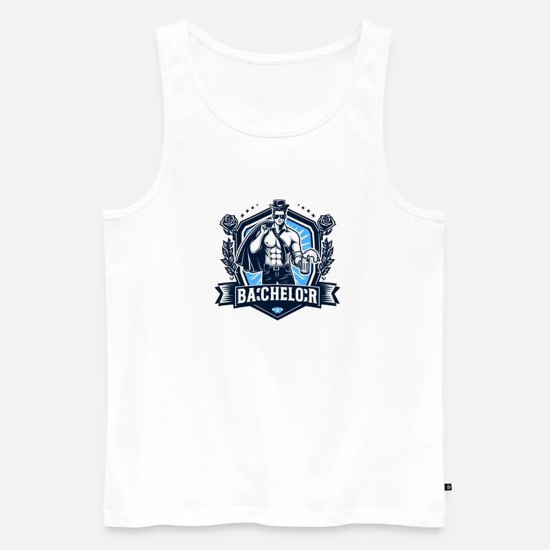 JGA - Junggesellenabschied 1 - Männer Premium Bio Tank Top - Weiß