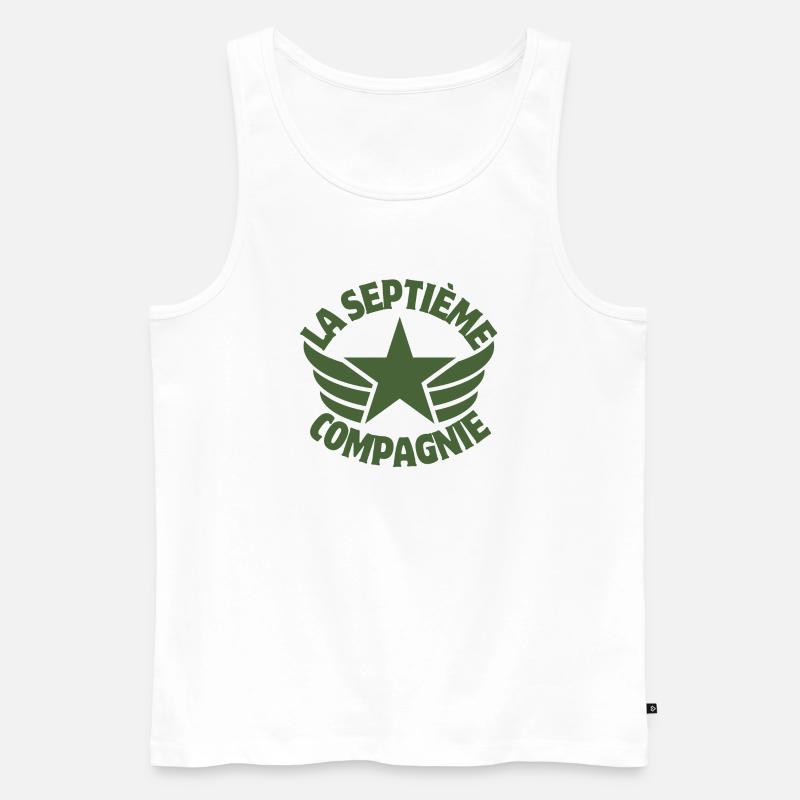 7. Kompanie, 7. Kompanie, Chaudard - Männer Premium Bio Tank Top - Weiß