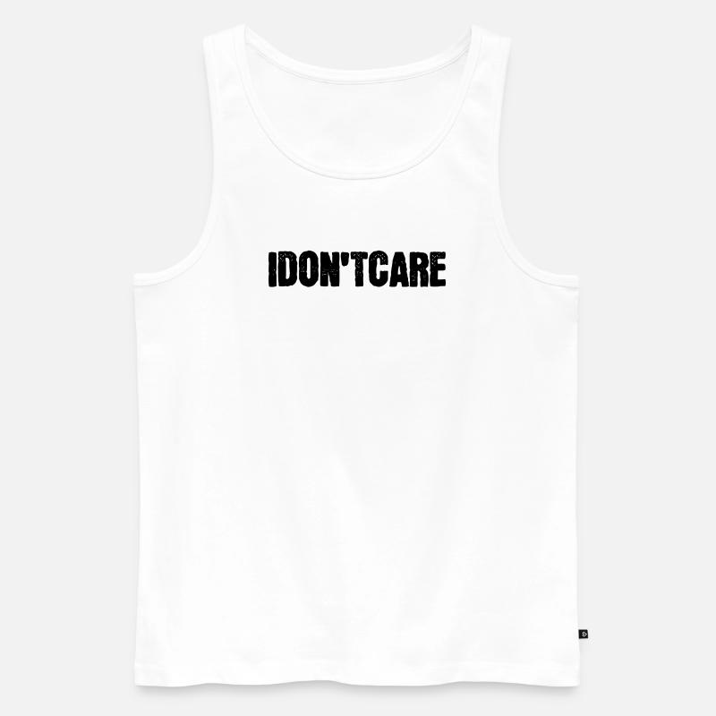 Ist Mir Wurscht Statement Egal - Männer Premium Bio Tank Top - Weiß