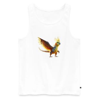 Nymphendino (01) - Men's Premium Organic Tank Top - white - Front - AI Model Male 178 light (178cm)