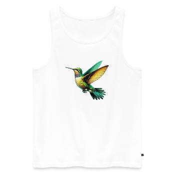 Colibri - Débardeur bio Premium Homme - blanc - Devant - Michal (187cm)