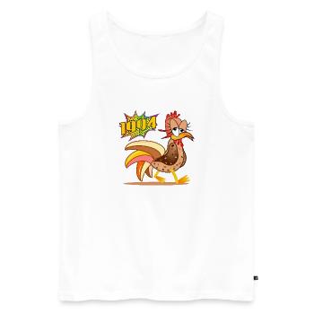 32 years old | 32nd Birthday Chickens 1994 - Men's Premium Organic Tank Top - white - Front - AI Model Male 178 light (178cm)