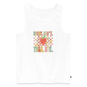 Pardon. Ne. Yoga. Au revoir - Débardeur bio Premium Homme - blanc - Devant - Michal (187cm)