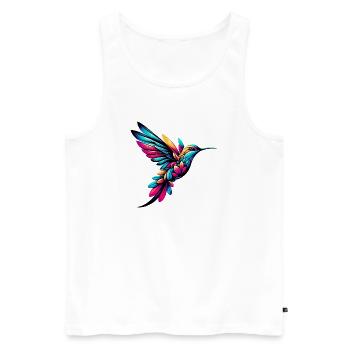 Colibri - Débardeur bio Premium Homme - blanc - Devant - Michal (187cm)
