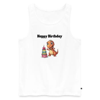 Happy Birthday - Congratulations - Men's Premium Organic Tank Top - white - Front - Michal (187cm)