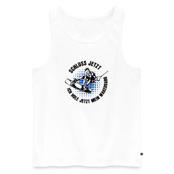 Wakeboard, Statement, Water Sports, Stunt, Water Skiing - Men's Premium Organic Tank Top - white - Front - Michal (187cm)