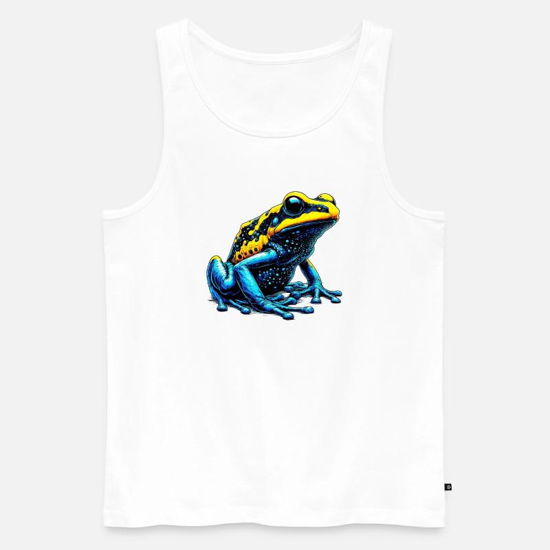 Frosch - Männer Premium Bio Tank Top - Weiß