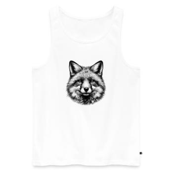 Renard - Débardeur bio Premium Homme - blanc - Devant - Michal (187cm)