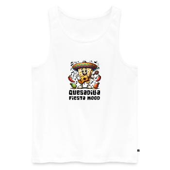 Quesadillas Fiesta Mood Mexico - Débardeur bio Premium Homme - blanc - Devant - Michal (187cm)