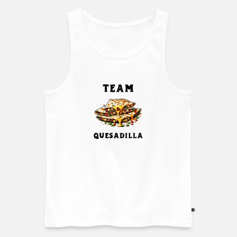 Team Quesadilla Mexiko - Männer Premium Bio Tank Top - Weiß
