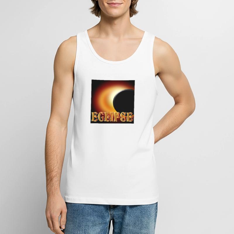 SOLAR ECLIPSE ECLIPSE ASTRONOMY Men's Premium Organic Tank Top