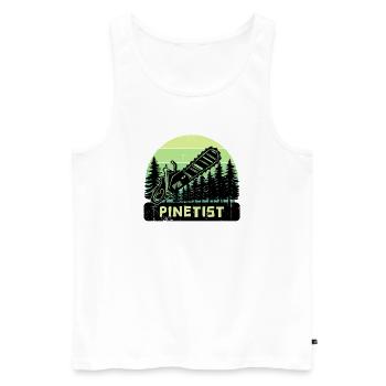 Forestry, Firewood, Forestry, Saying, Tree, Lumberjack - Men's Premium Organic Tank Top - white - Front - AI Model Male 178 light (178cm)