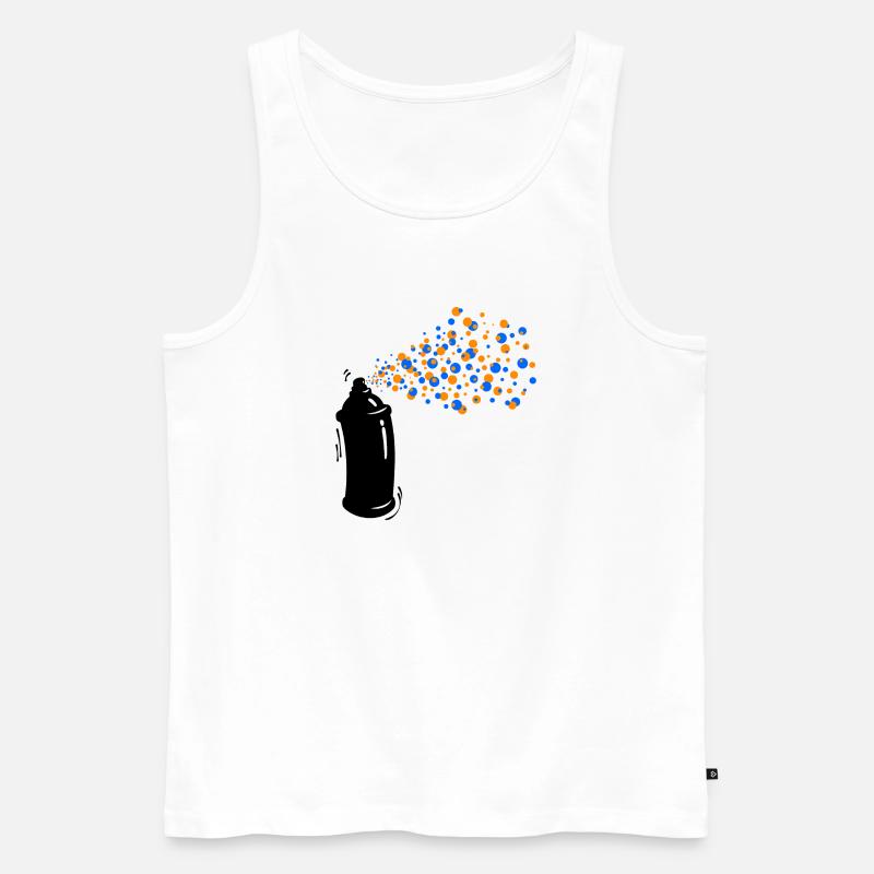 Wildstyle Sprayer Graffti Spraydose Strassenkunst - Männer Premium Bio Tank Top - Weiß