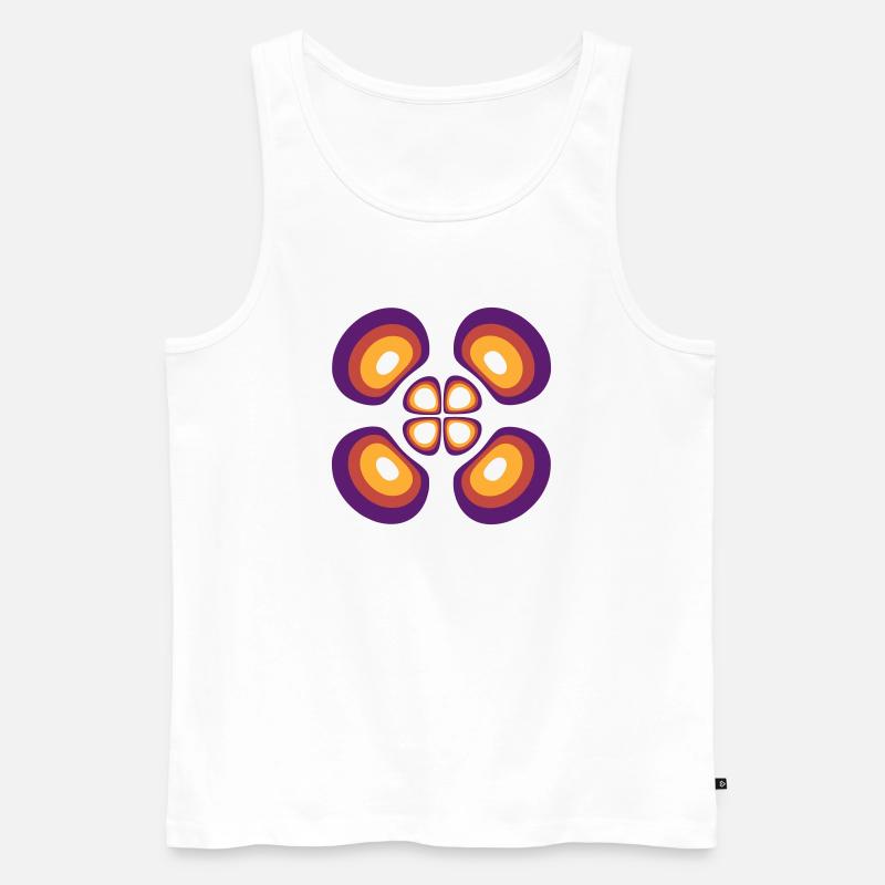 Wahrscheinlichkeitsdichte Wasserstoffatom (4,2,1) - Männer Premium Bio Tank Top - Weiß