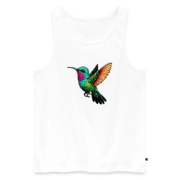 Colibri - Débardeur bio Premium Homme - blanc - Devant - Michal (187cm)