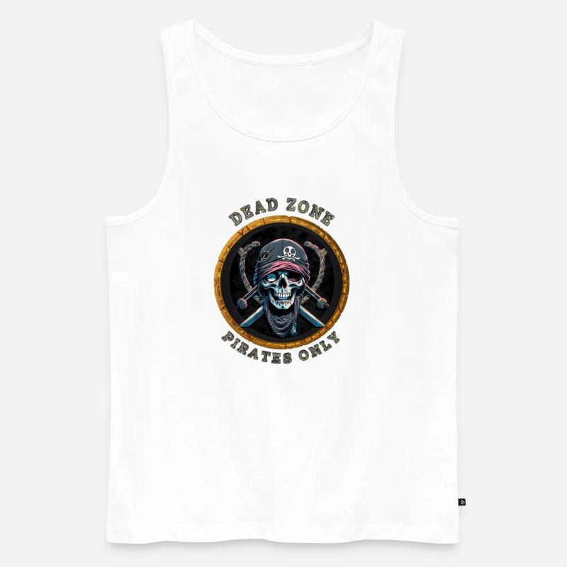 Dead Zone v8 - Männer Premium Bio Tank Top - Weiß