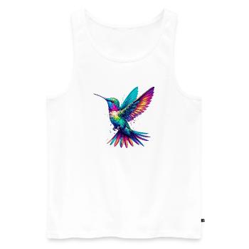 Colibri - Débardeur bio Premium Homme - blanc - Devant - Michal (187cm)