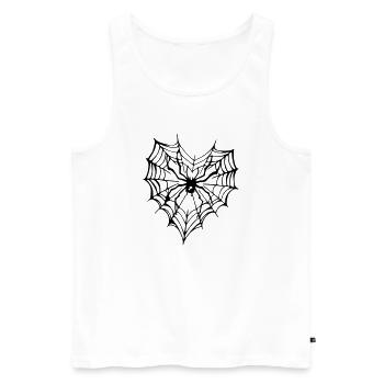Spinnen Tattoo - Spider Tattoo - Männer Premium Bio Tank Top - Weiß - Vorne - Michal (187cm)