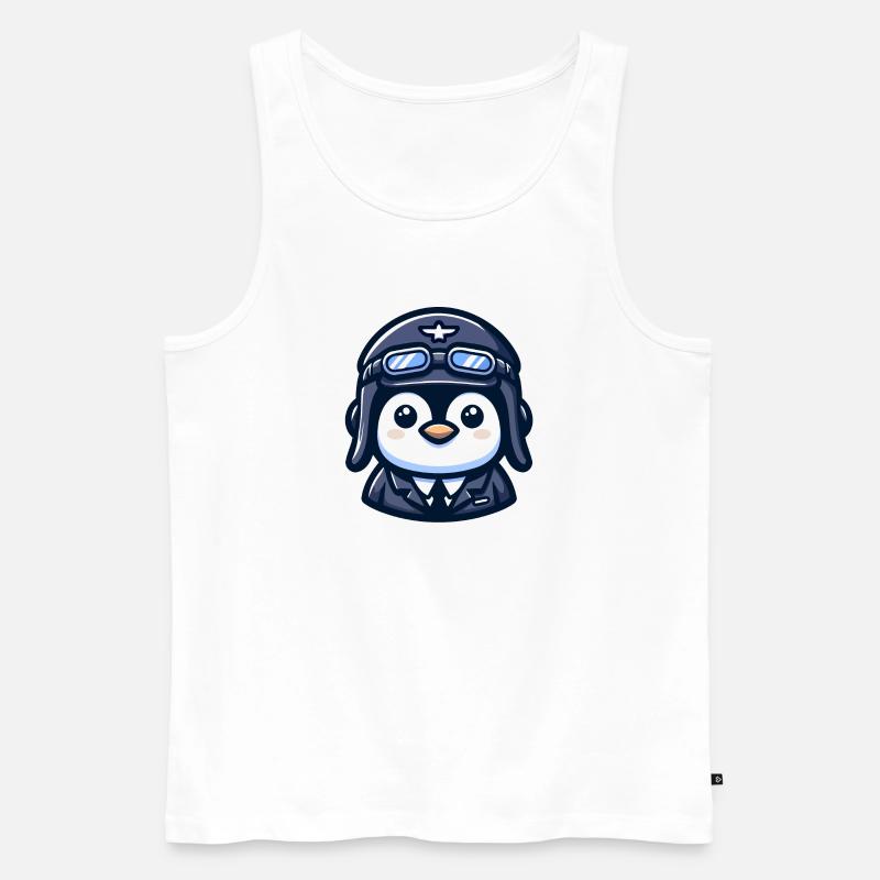 Flug der Eispiloten - Männer Premium Bio Tank Top - Weiß