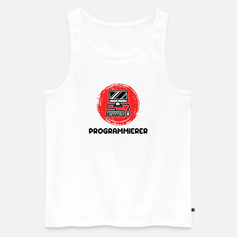 Developer Programmierer Coden Computer Informatik - Männer Premium Bio Tank Top - Weiß