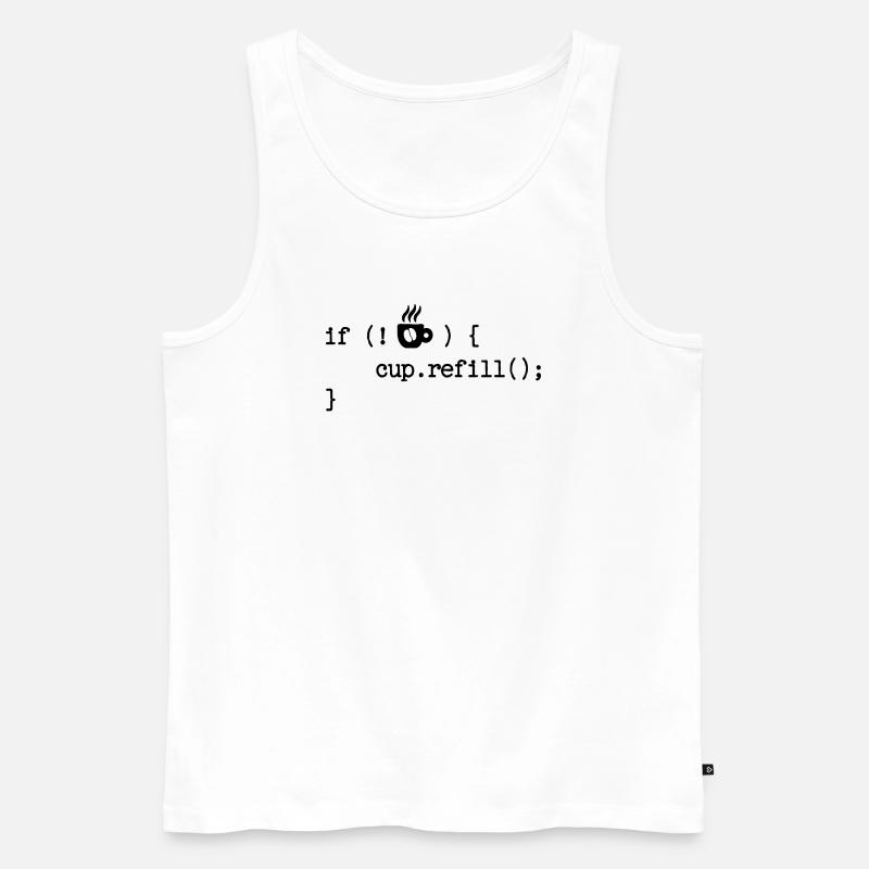 Développeur Programmeur Code Débogage Développeur Web - Débardeur bio Premium Homme - blanc