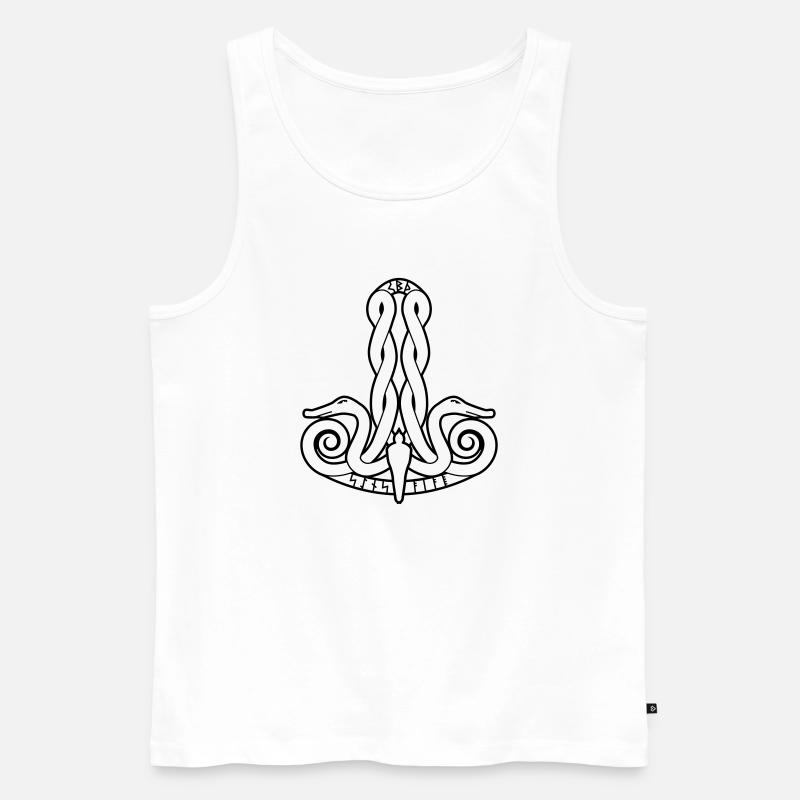 Thors hammer - Männer Premium Bio Tank Top - Weiß