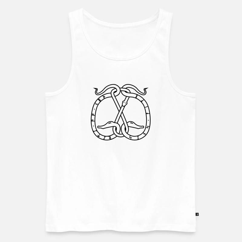 Memory - Männer Premium Bio Tank Top - Weiß