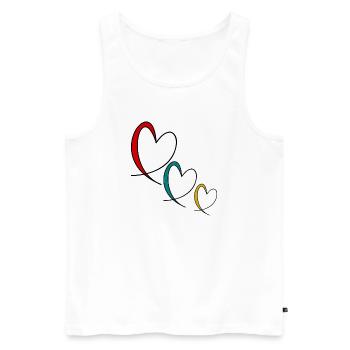 HAPPY BIRTHDAY. MOM. MOTHER'S DAY - Men's Premium Organic Tank Top - white - Front - AI Model Male 178 light (178cm)
