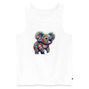 Koala - Débardeur bio Premium Homme - blanc - Devant - Michal (187cm)