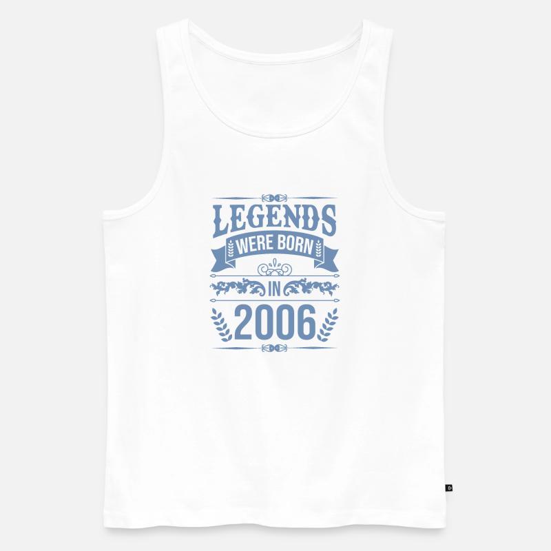 Legenden wurden 2006 geboren - Männer Premium Bio Tank Top - Weiß