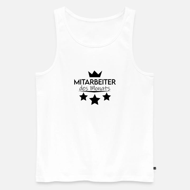 Mitarbeiter - Männer Premium Bio Tank Top - Weiß