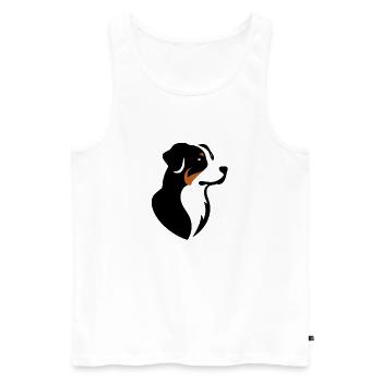 Appenzeller Sennenhund - Männer Premium Bio Tank Top - Weiß - Vorne - Michal (187cm)