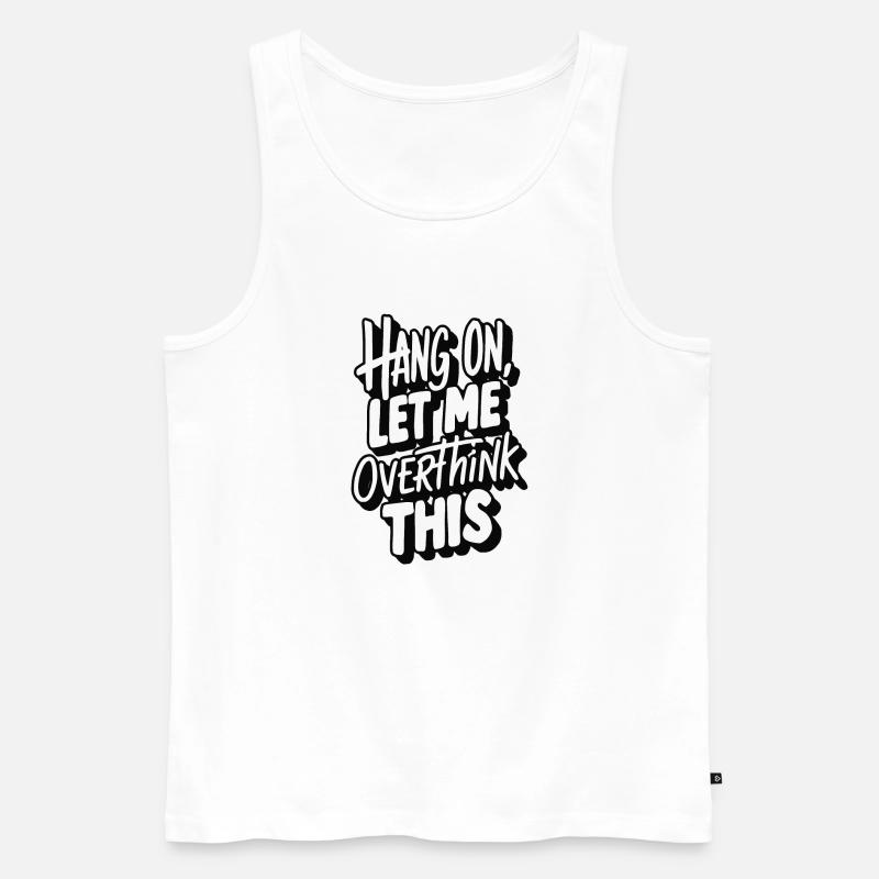 Motivationstext Freizeit Afrikanischer Stil - Männer Premium Bio Tank Top - Weiß