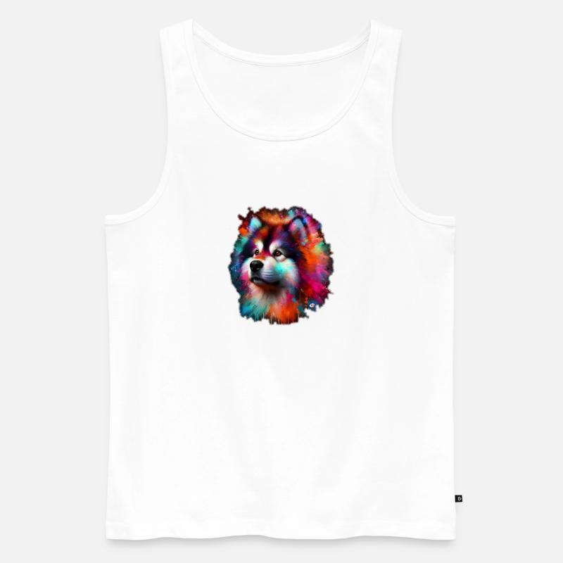 Malamute Faros - Männer Premium Bio Tank Top - Weiß