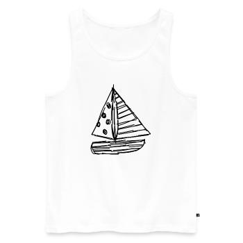FEIERTAG. FROHE FEIERTAGE. GELIEBTE. MEISTER. LEHRER - Männer Premium Bio Tank Top - Weiß - Vorne - AI Model Male 178 light (178cm)