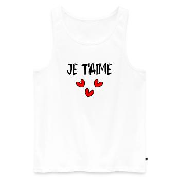 WEDDING. BRIDE-TO-BE. Bachelorette party. TEAM. TEAM MARIEE - Men's Premium Organic Tank Top - white - Front - Michal (187cm)