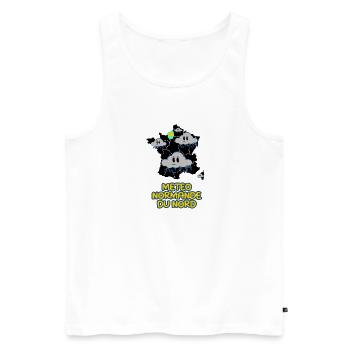 Wetter in der Nordnormandie - Männer Premium Bio Tank Top - Weiß - Vorne - AI Model Male 178 light (178cm)