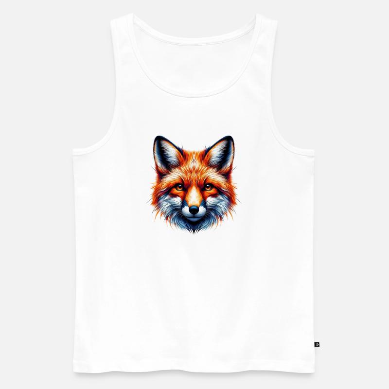 Fuchs - Männer Premium Bio Tank Top - Weiß