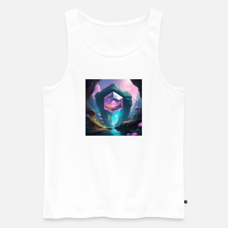 Magic Cave - Männer Premium Bio Tank Top - Weiß