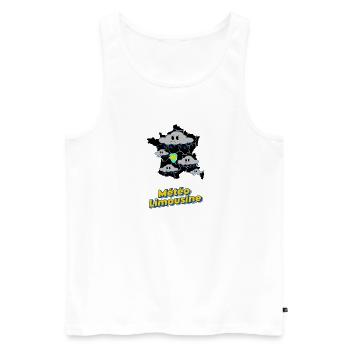 Limousine Wetter - Männer Premium Bio Tank Top - Weiß - Vorne - AI Model Male 178 light (178cm)