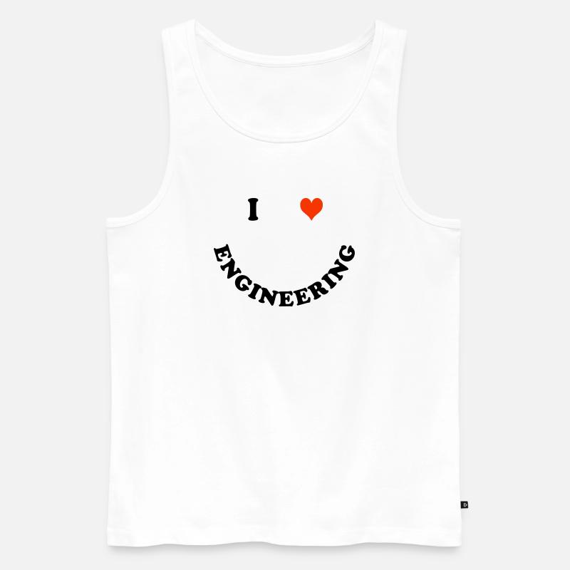 Engineer - Men's Premium Organic Tank Top - white